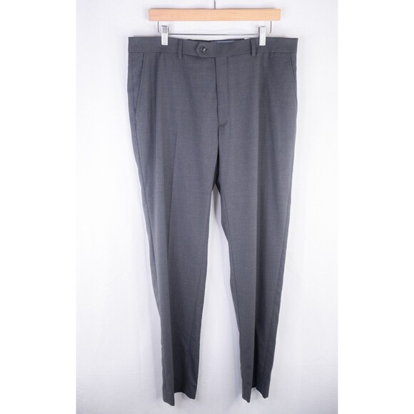NWT Tommy Hilfiger 2-Pcs Suit Solid Gray Jacket Sz 38S Pants 36X34 Wool Blend - Picture 15 of 16